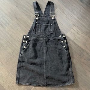 Maternity Denim Overall Dress